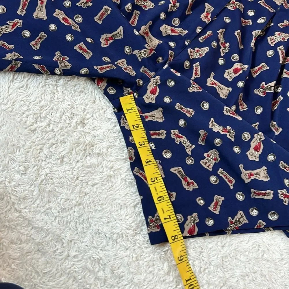 Line Up For Sport high waist‎ golf print shorts, size 6 small